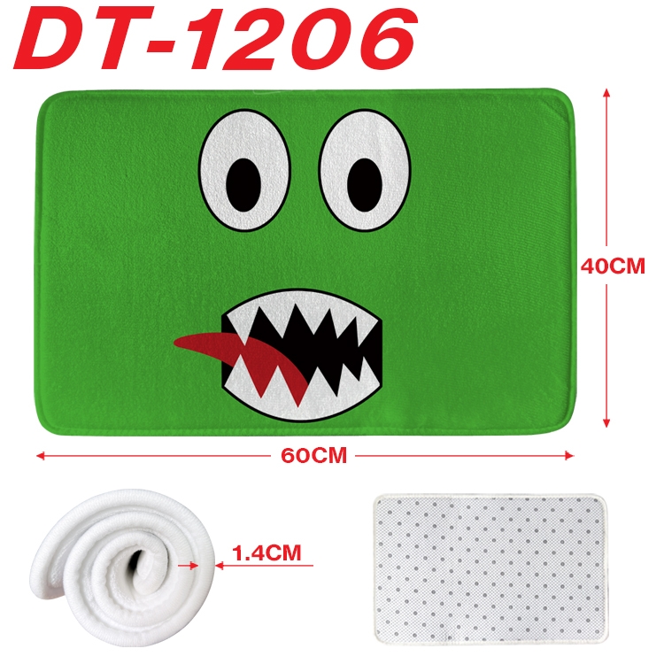 Rainbow friends  Animation full-color carpet floor mat 40x60X1.4cm DT-1206