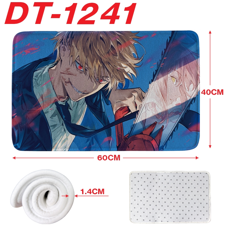 Chainsaw man Animation full-color carpet floor mat 40x60X1.4cm  DT-1241