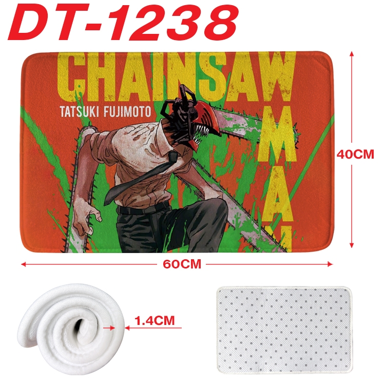 Chainsaw man Animation full-color carpet floor mat 40x60X1.4cm  DT-1238