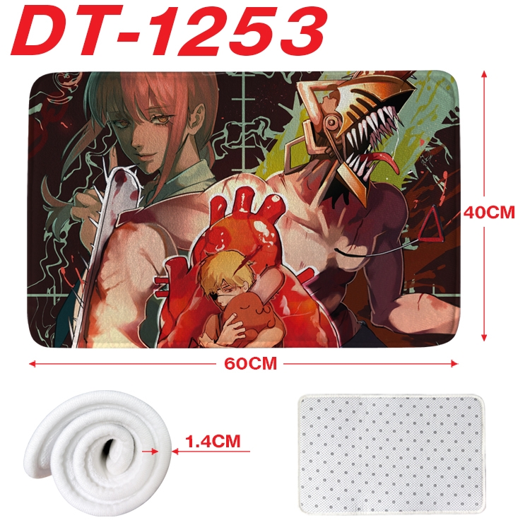 Chainsaw man Animation full-color carpet floor mat 40x60X1.4cm DT-1253