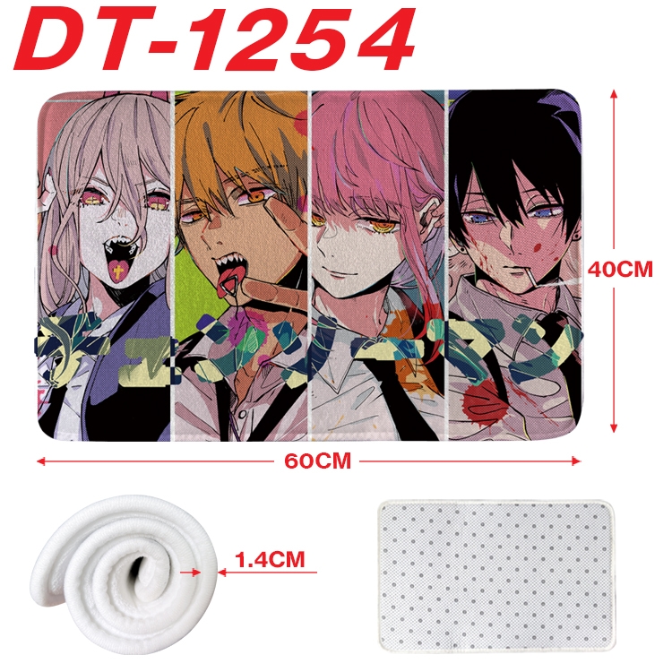 Chainsaw man Animation full-color carpet floor mat 40x60X1.4cm DT-1254