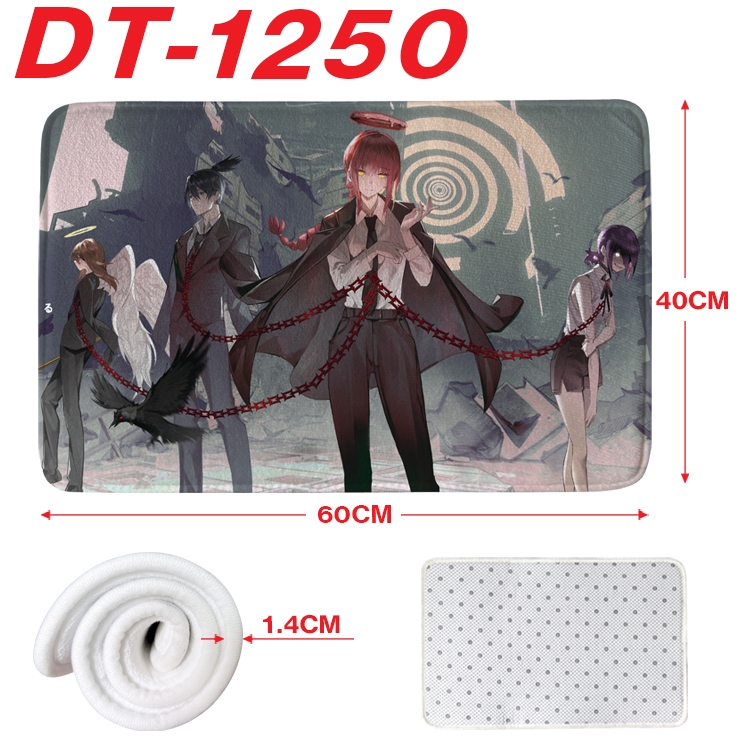 Chainsaw man Animation full-color carpet floor mat 40x60X1.4cm  DT-1250