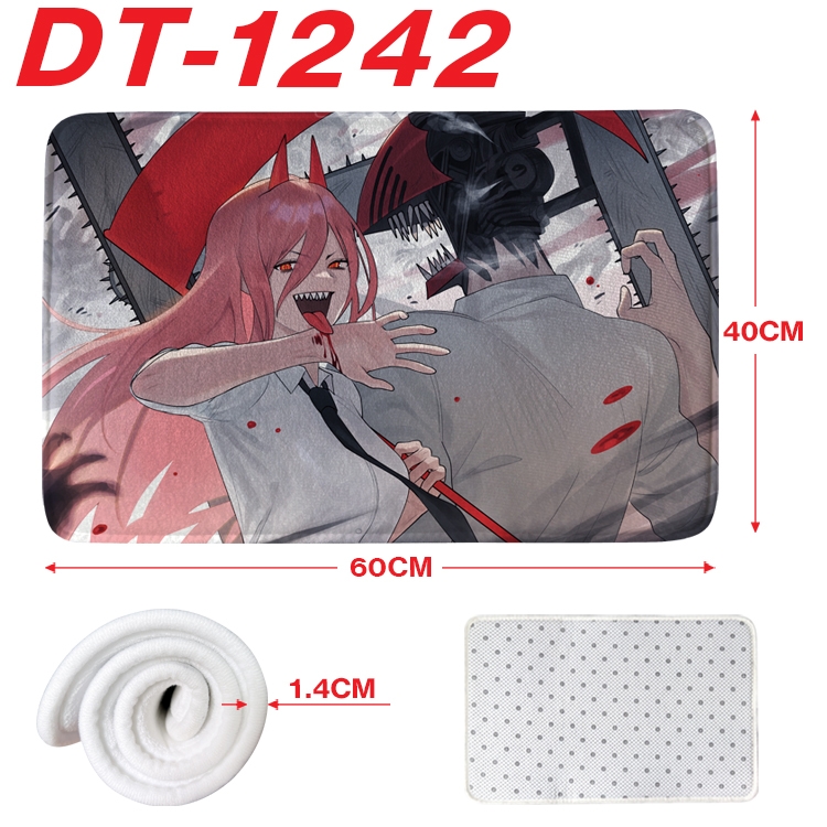 Chainsaw man Animation full-color carpet floor mat 40x60X1.4cm  DT-1242