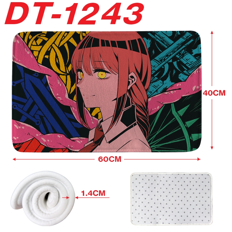 Chainsaw man Animation full-color carpet floor mat 40x60X1.4cm  DT-1243