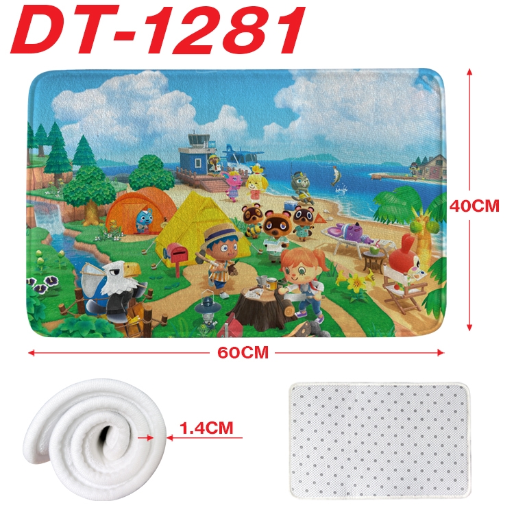 Animal Crossing Animation full-color carpet floor mat 40x60X1.4cm  DT-1281