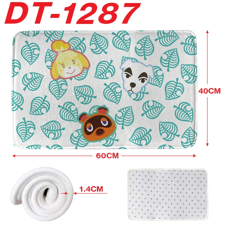 Animal Crossing Animation full-color carpet floor mat 40x60X1.4cm DT-1287