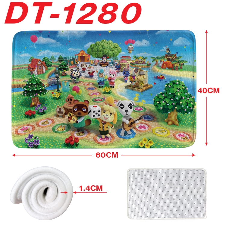 Animal Crossing Animation full-color carpet floor mat 40x60X1.4cm  DT-1280