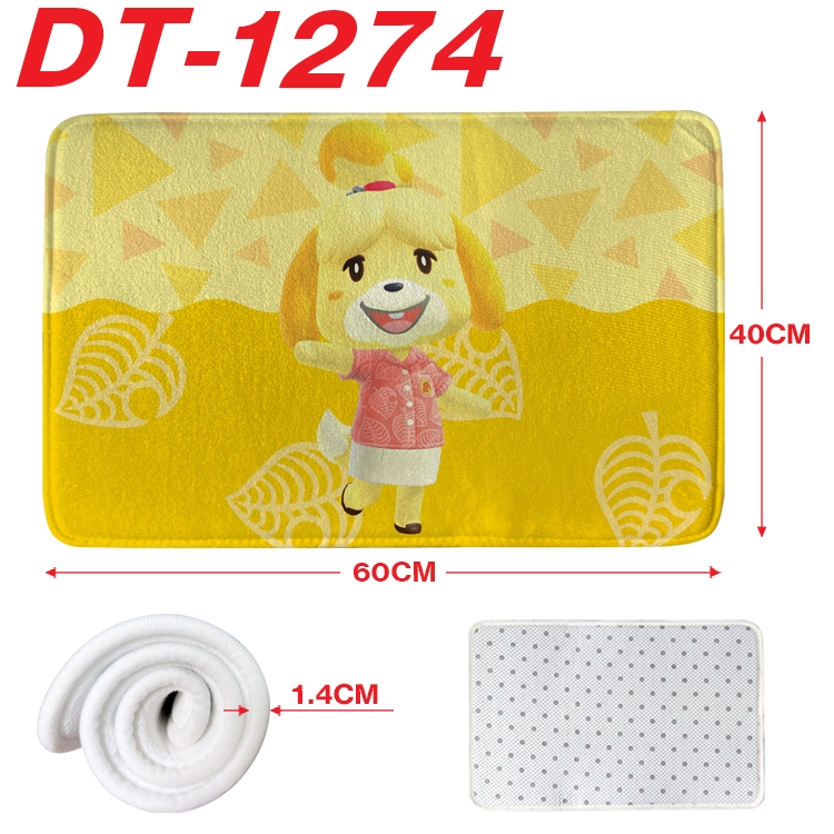 Animal Crossing Animation full-color carpet floor mat 40x60X1.4cm DT-1274
