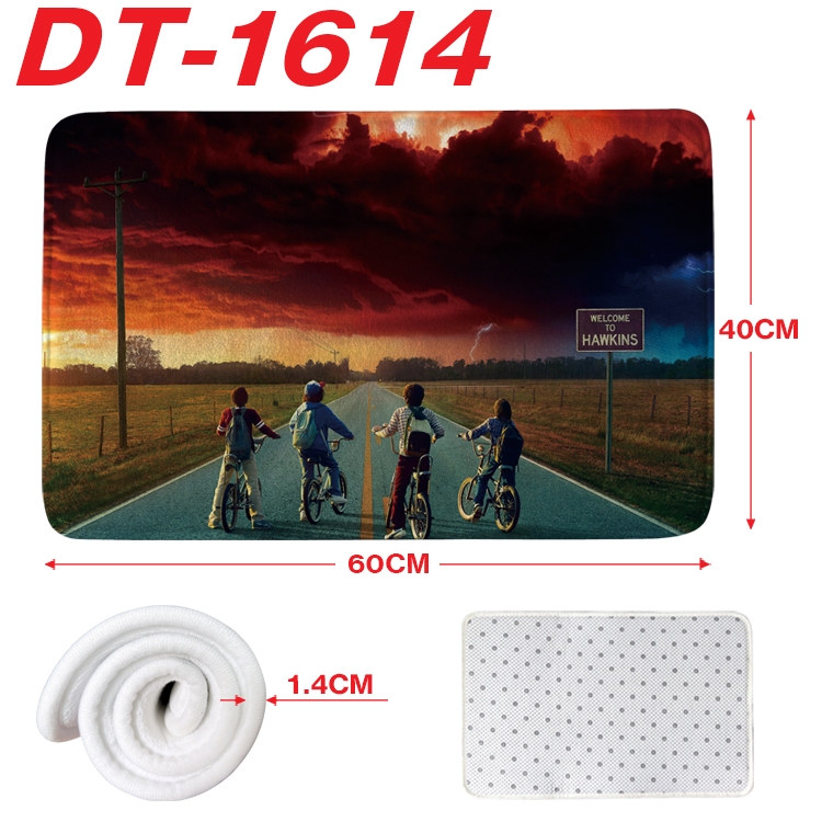 Stranger Things Animation full-color carpet floor mat 40x60X1.4cm  DT-1614
