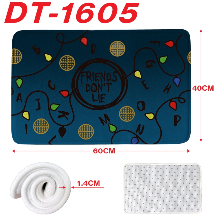 Stranger Things Animation full-color carpet floor mat 40x60X1.4cm DT-1605