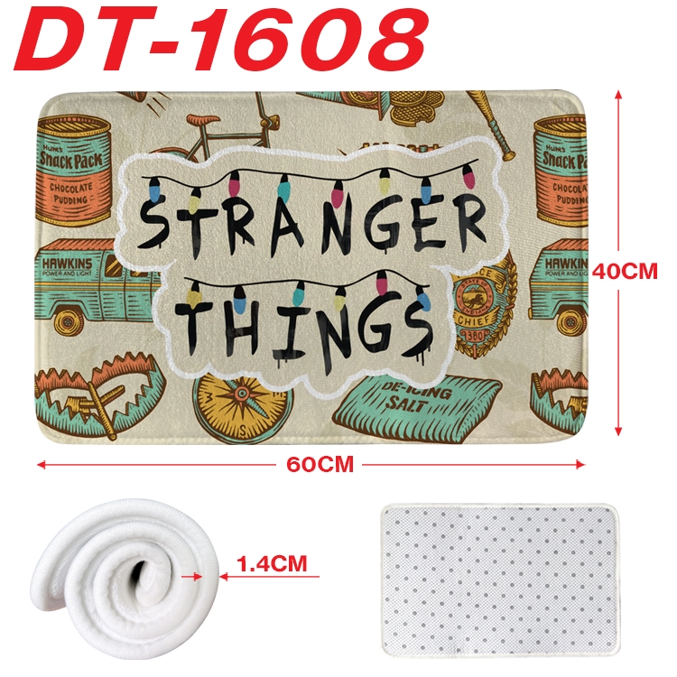 Stranger Things Animation full-color carpet floor mat 40x60X1.4cm DT-1608