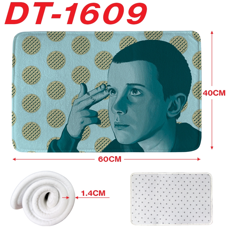 Stranger Things Animation full-color carpet floor mat 40x60X1.4cm DT-1609