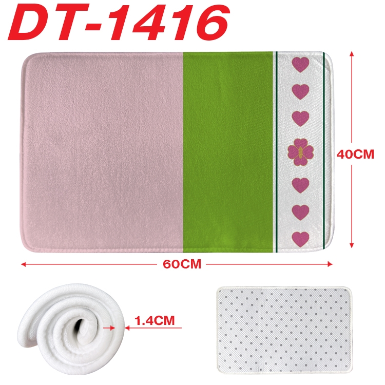 Demon Slayer Kimets Animation full-color carpet floor mat 40x60X1.4cm DT-1416