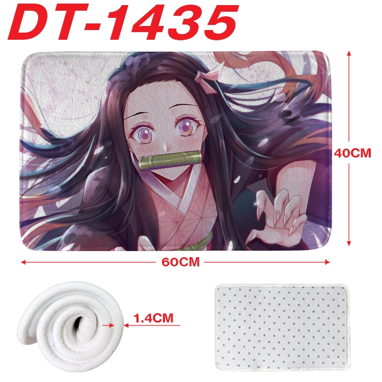 Demon Slayer Kimets Animation full-color carpet floor mat 40x60X1.4cm DT-1435