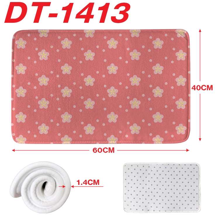 Demon Slayer Kimets Animation full-color carpet floor mat 40x60X1.4cm  DT-1413