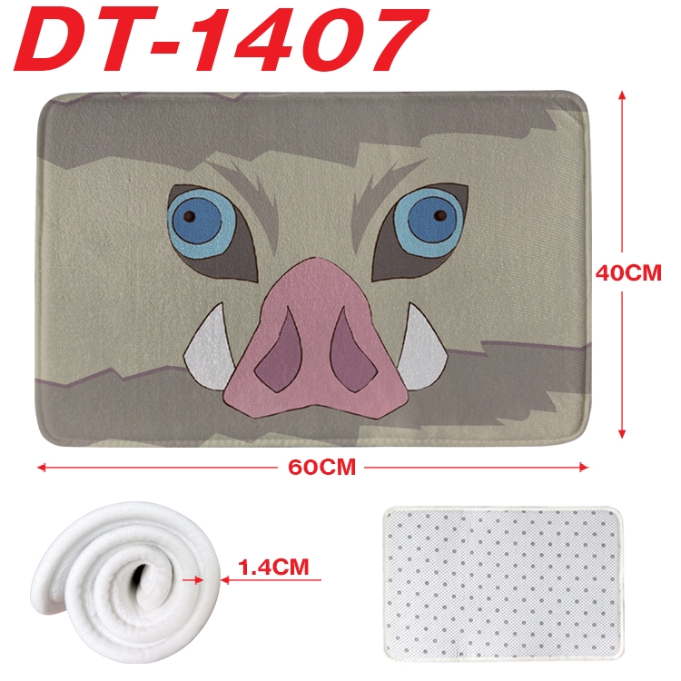 Demon Slayer Kimets Animation full-color carpet floor mat 40x60X1.4cm DT-1407