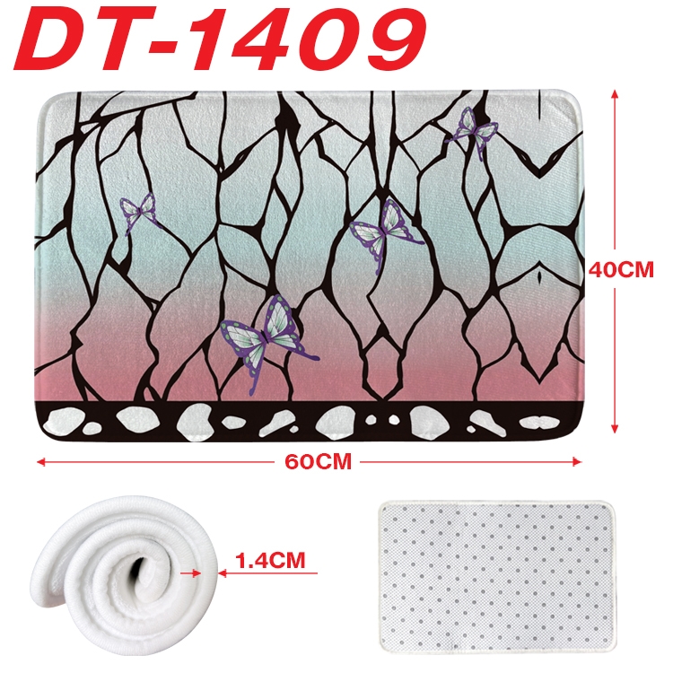 Demon Slayer Kimets Animation full-color carpet floor mat 40x60X1.4cm DT-1409