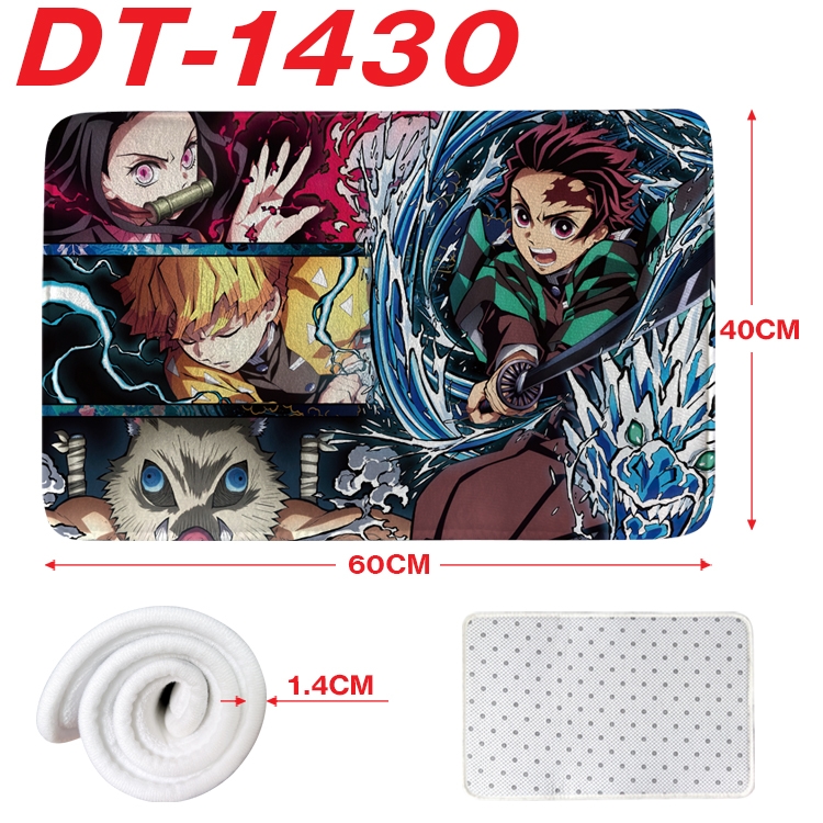 Demon Slayer Kimets Animation full-color carpet floor mat 40x60X1.4cm DT-1430