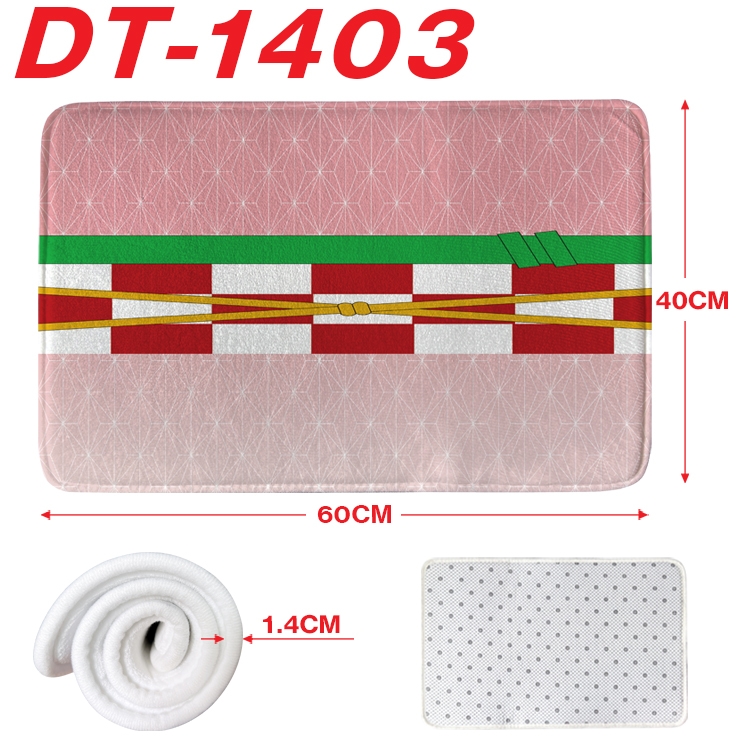 Demon Slayer Kimets Animation full-color carpet floor mat 40x60X1.4cm DT-1403