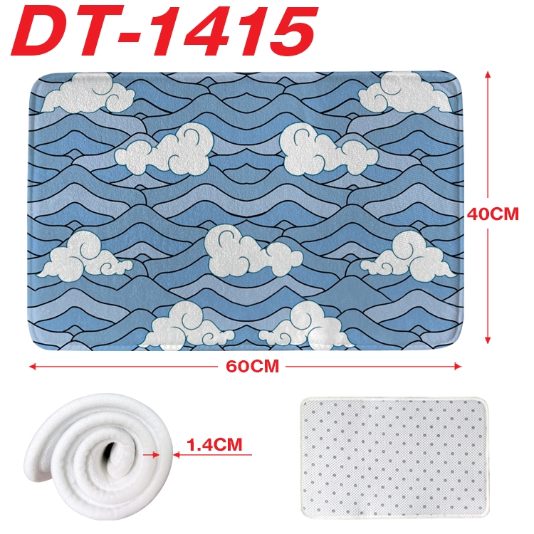 Demon Slayer Kimets Animation full-color carpet floor mat 40x60X1.4cm  DT-1415