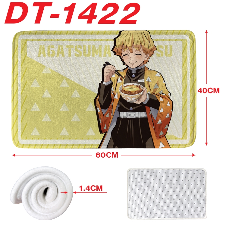 Demon Slayer Kimets Animation full-color carpet floor mat 40x60X1.4cm DT-1422