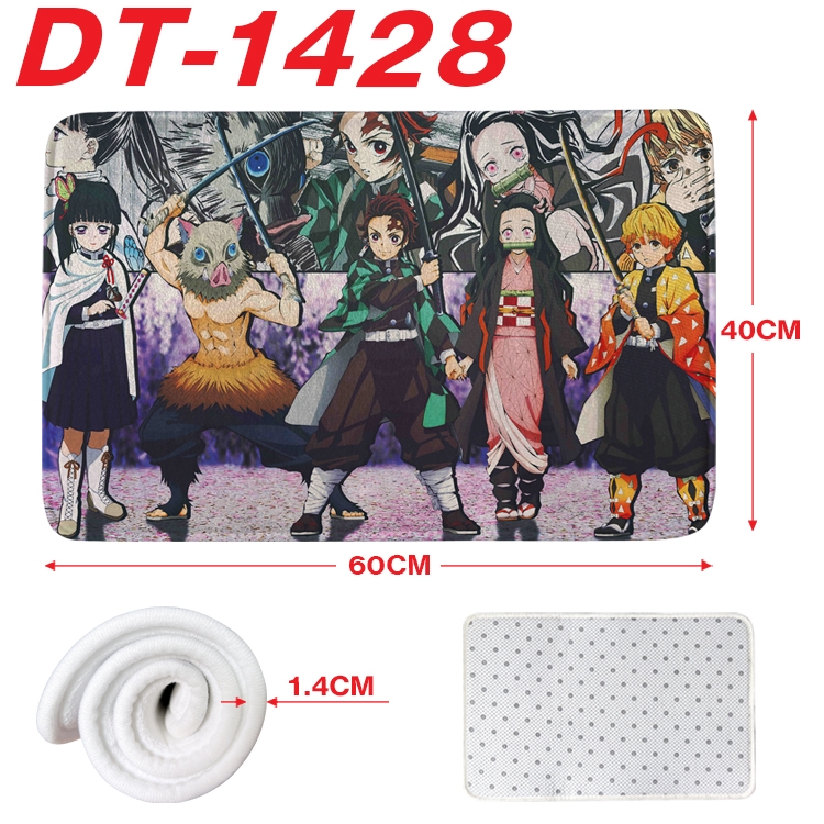 Demon Slayer Kimets Animation full-color carpet floor mat 40x60X1.4cm  DT-1428