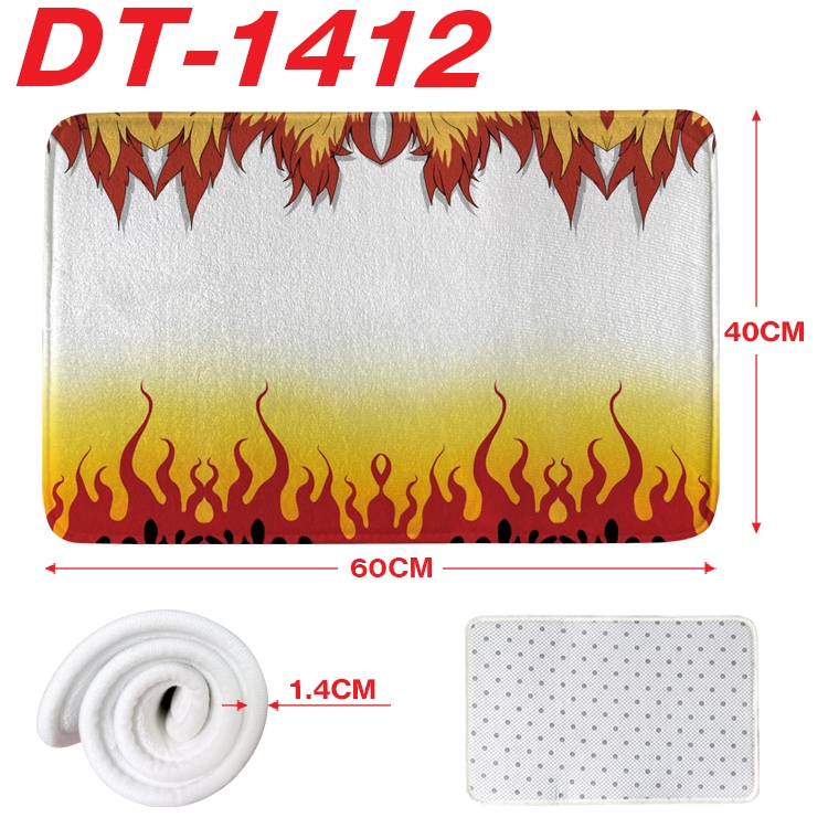 Demon Slayer Kimets Animation full-color carpet floor mat 40x60X1.4cm DT-1412