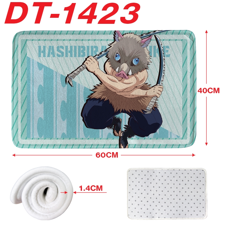Demon Slayer Kimets Animation full-color carpet floor mat 40x60X1.4cm  DT-1423