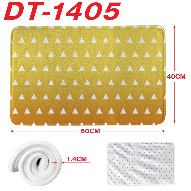 Demon Slayer Kimets Animation full-color carpet floor mat 40x60X1.4cm DT-1405