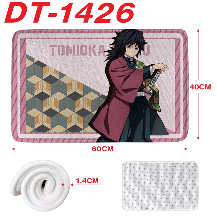 Demon Slayer Kimets Animation full-color carpet floor mat 40x60X1.4cm DT-1426