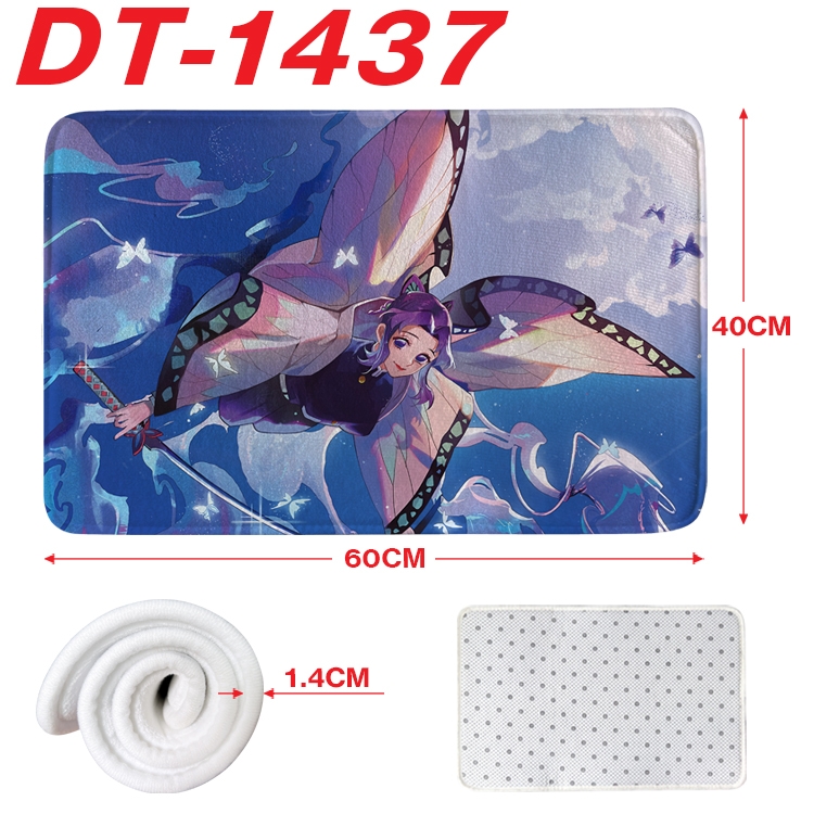 Demon Slayer Kimets Animation full-color carpet floor mat 40x60X1.4cm DT-1437