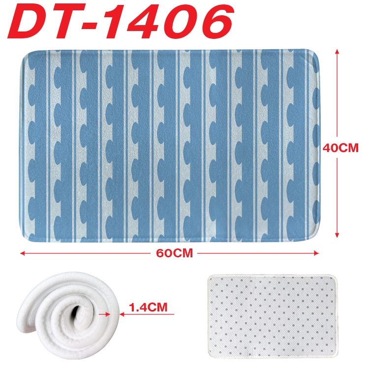 Demon Slayer Kimets Animation full-color carpet floor mat 40x60X1.4cm DT-1406