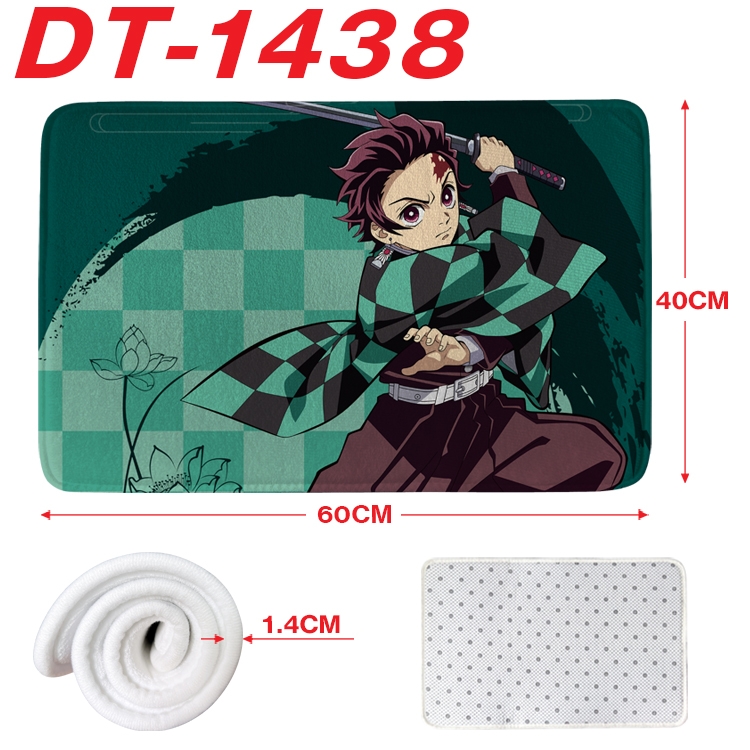 Demon Slayer Kimets Animation full-color carpet floor mat 40x60X1.4cm DT-1438