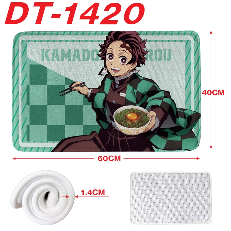 Demon Slayer Kimets Animation full-color carpet floor mat 40x60X1.4cm DT-1420