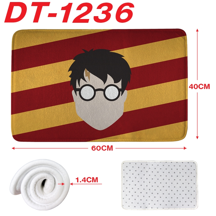 Harry Potter Animation full-color carpet floor mat 40x60X1.4cm DT-1236