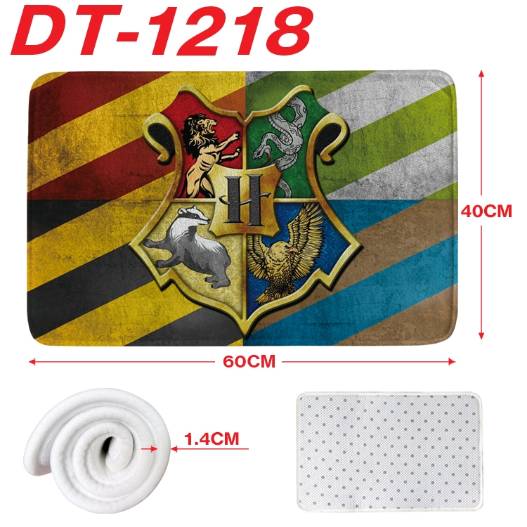 Harry Potter Animation full-color carpet floor mat 40x60X1.4cm DT-1218