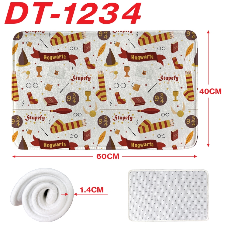 Harry Potter Animation full-color carpet floor mat 40x60X1.4cm  DT-1234