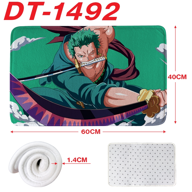 One Piece Animation full-color carpet floor mat 40x60X1.4cm  DT-1492