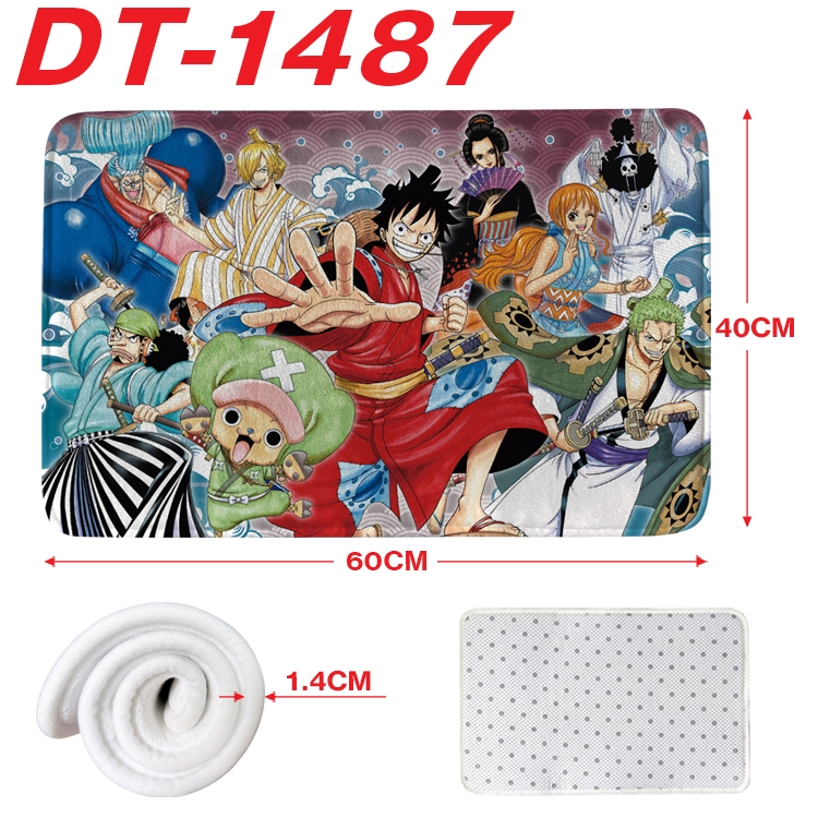 One Piece Animation full-color carpet floor mat 40x60X1.4cm  DT-1487
