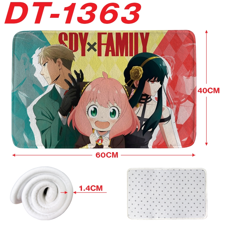 SPY×FAMILY Animation full-color carpet floor mat 40x60X1.4cm DT-1363