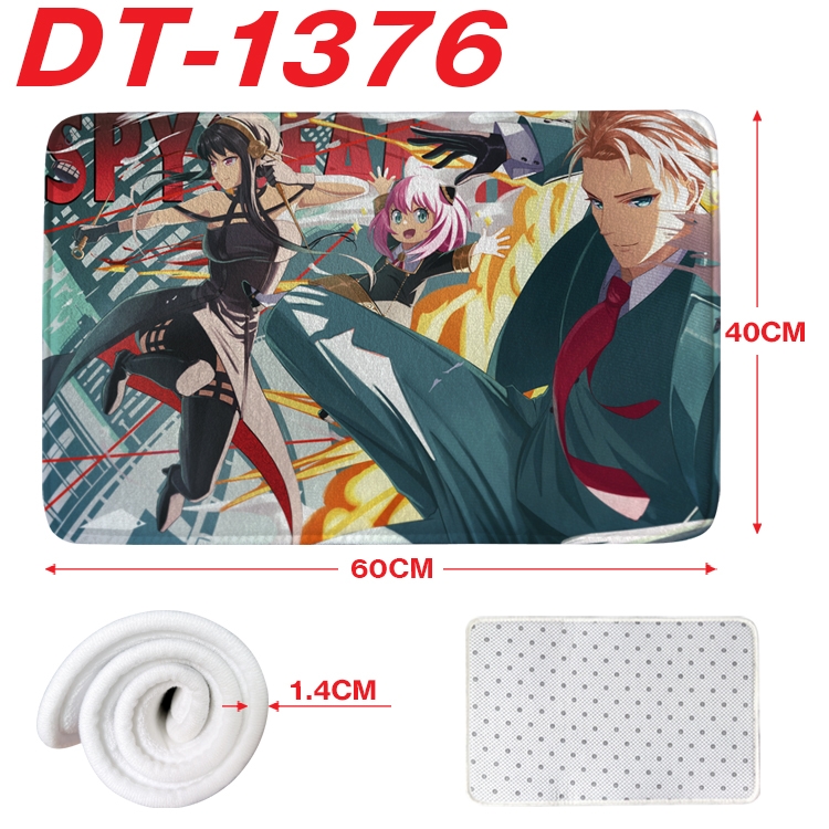 SPY×FAMILY Animation full-color carpet floor mat 40x60X1.4cm DT-1376