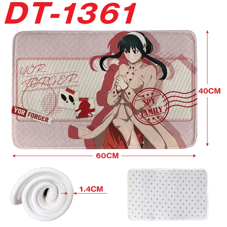 SPY×FAMILY Animation full-color carpet floor mat 40x60X1.4cm DT-1361