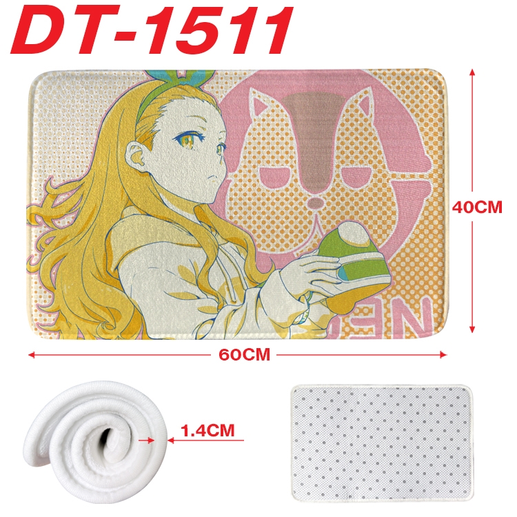 Lycoris Recoil Animation full-color carpet floor mat 40x60X1.4cm  DT-1511