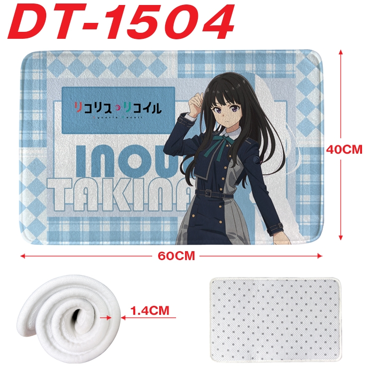 Lycoris Recoil Animation full-color carpet floor mat 40x60X1.4cm  DT-1504
