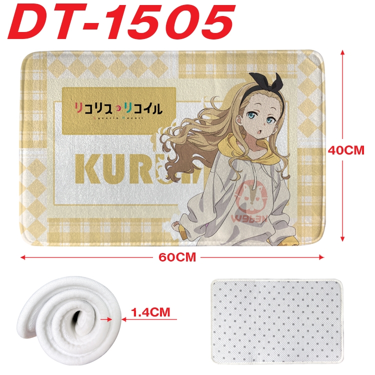 Lycoris Recoil Animation full-color carpet floor mat 40x60X1.4cm DT-1505