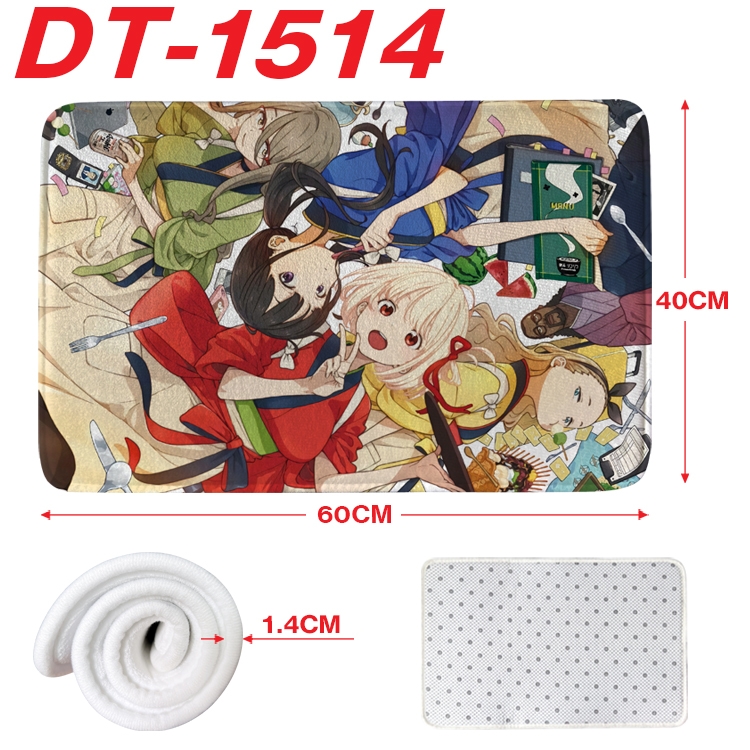 Lycoris Recoil Animation full-color carpet floor mat 40x60X1.4cm  DT-1514