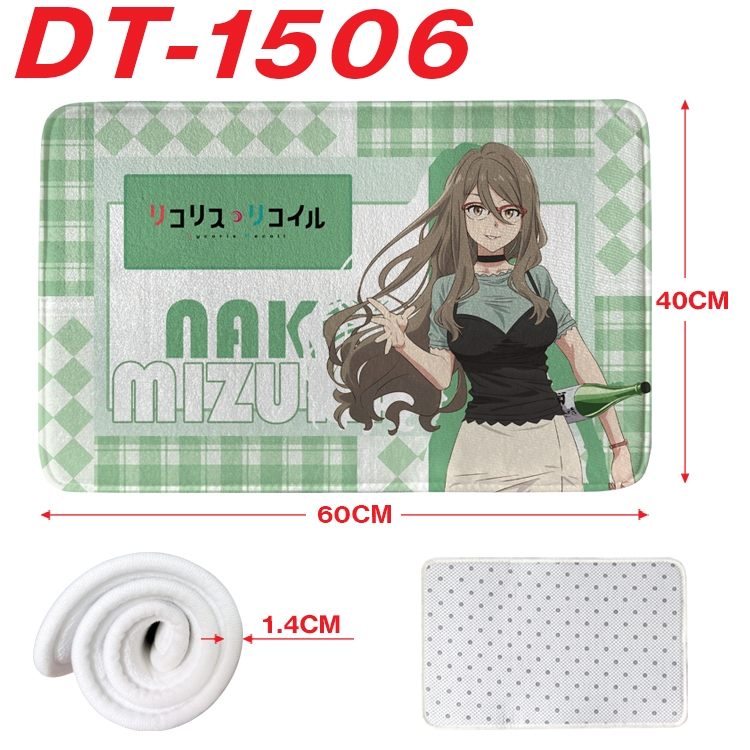 Lycoris Recoil Animation full-color carpet floor mat 40x60X1.4cm  DT-1506