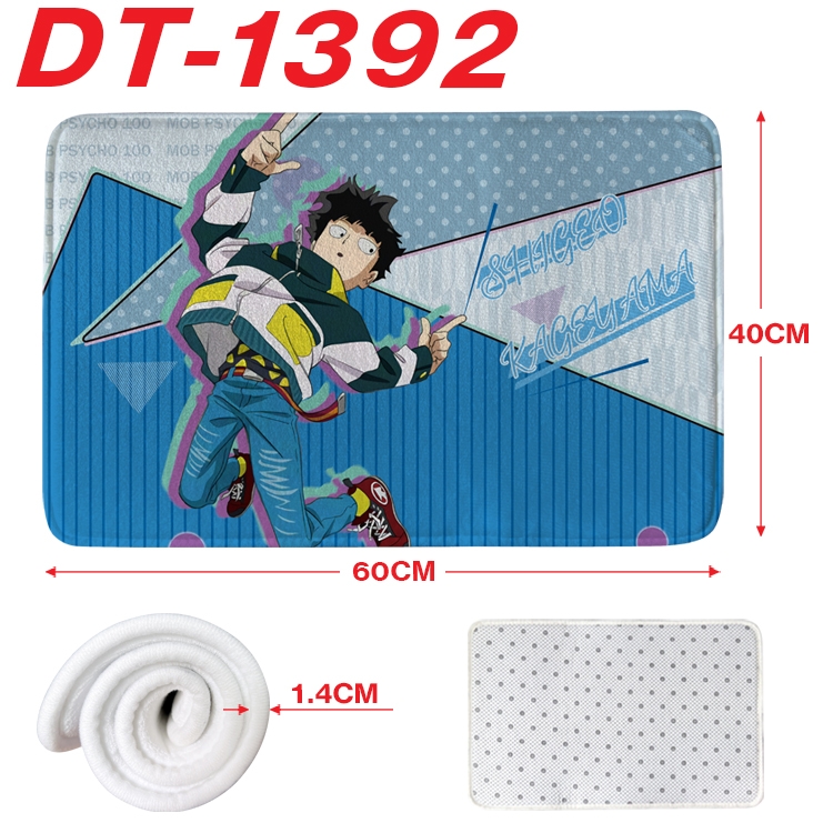 Mob Psycho 100 Animation full-color carpet floor mat 40x60X1.4cm  DT-1392