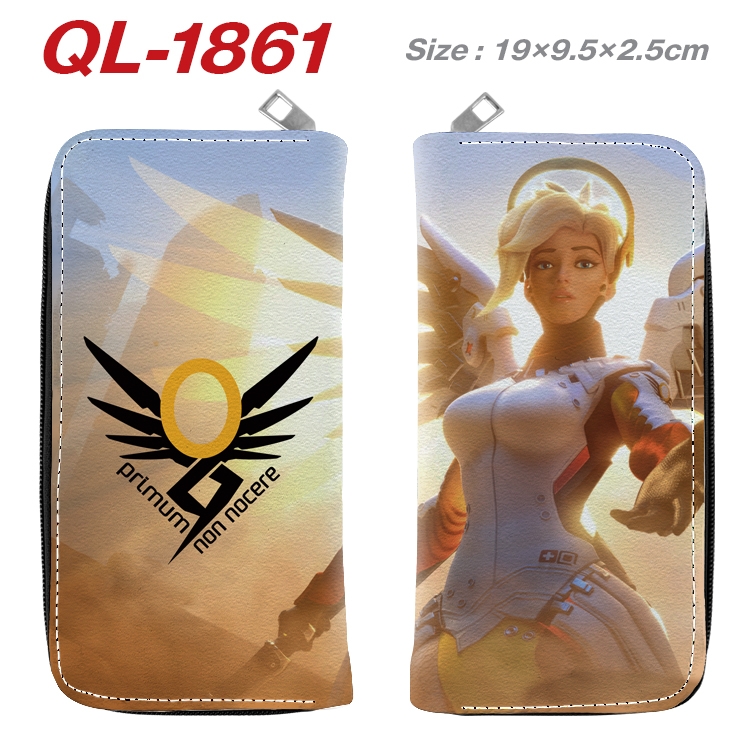 Overwatch Animation perimeter long zipper wallet 19.5x9.5x2.5cm QL-1861