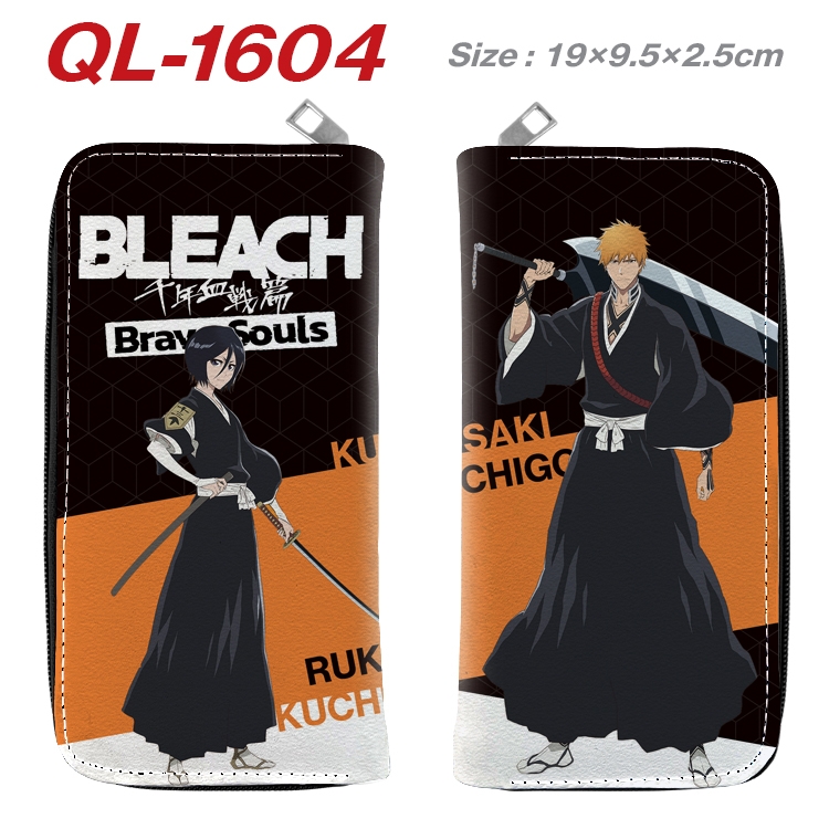 Bleach Animation perimeter long zipper wallet 19.5x9.5x2.5cm  QL-1604